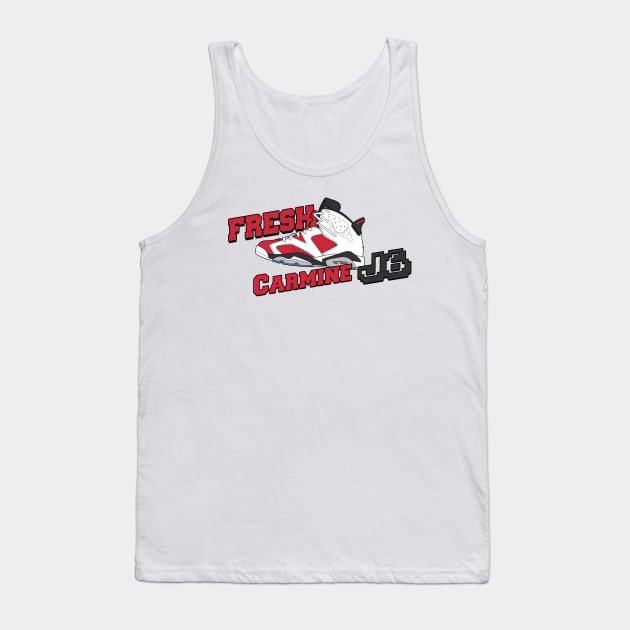 carmine 6s Tank Top by 2.H.S